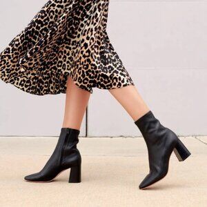 Loeffler Randall Elise Black Stretch Bootie sz 9